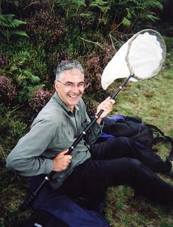 Nigel Jones with insect net